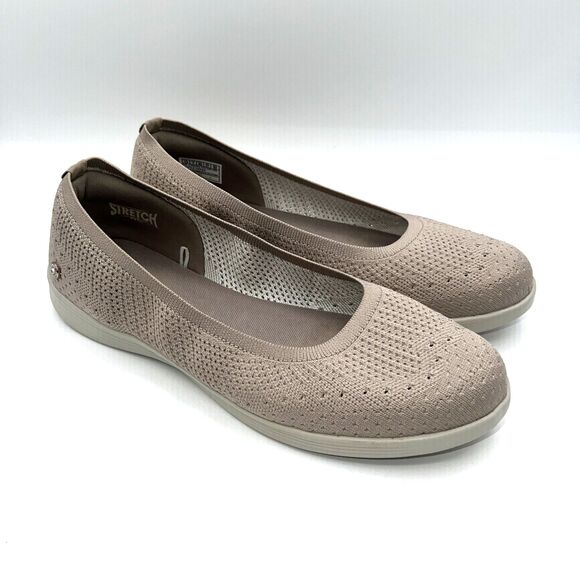 Skechers On the Go Slip-On Flats Shoes Dreamy Goga Mat Taupe 136251  Sz 10 - Picture 1 of 9